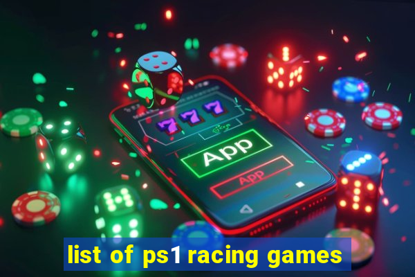 list of ps1 racing games